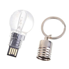 Promotional Customized Bulb U Disk With LED Light USB Flash Drive UDC11